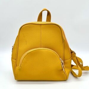 Faux Leather Small Backpack